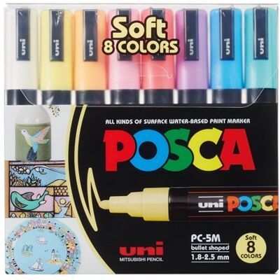 POSCA marker st Soft Colors PC-5M 8 ass POSCA marker st Soft Colors PC-5M 8 ass