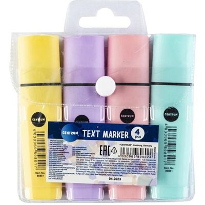 CENTRUM Highlighter 1-5mm. 4ass. PASTEL CENTRUM Highlighter 1-5mm. 4ass. PASTEL
