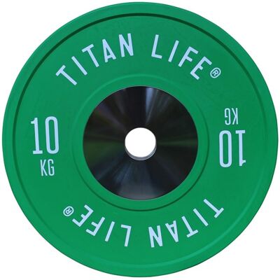 TITAN LIFE PRO Bumper Plates Elite 10 kg TITAN LIFE PRO Bumper Plates Elite 10 kg