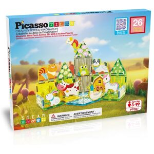 PicassoTiles Bauernhof 26-teiliges Magnetset mit 8 Figuren PicassoTiles Bauernhof 26-teiliges Magnetset mit 8 Figuren