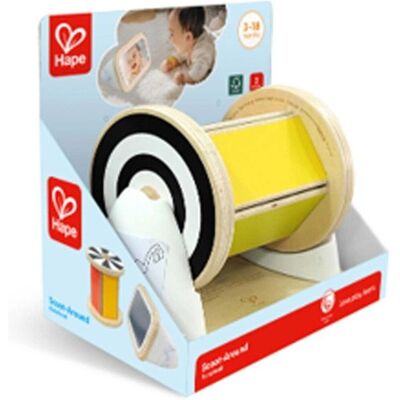 Hape Spinning Drum With Mirror Hape Spinning Drum With Mirror