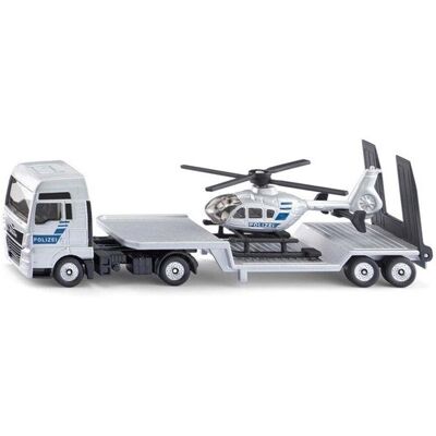 SIKU 1:87 MAN Truck With Police Helicopter SIKU 1:87 MAN Truck With Police Helicopter
