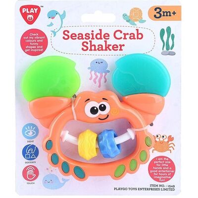 Play Baby Krab Rassel - Sensorische Perlen, Beißen sichere Scheren, Kunststoff Play Baby Krab Rassel - Sensorische Perlen, Beißen sichere Scheren, Kunststoff