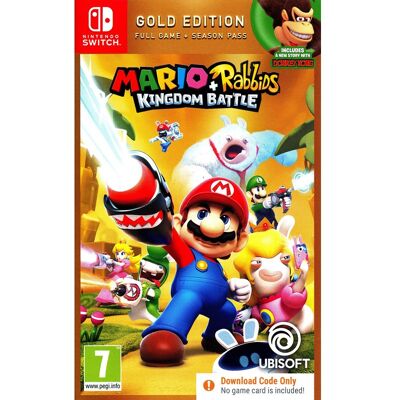 Ubisoft Mario + Rabbids Kingdom (Gold Edition) (Code in a Box) - Nintendo Switch - Abenteuer - PEGI 7 Ubisoft Mario + Rabbids Kingdom (Gold Edition) (Code in a Box) - Nintendo Switch - Abenteuer - PEGI 7