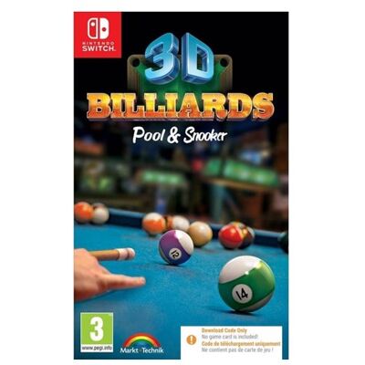 PQUBE 3D Billiards - Pool & Snooker (Code in a Box) - Nintendo Switch - Sport - PEGI 3 PQUBE 3D Billiards - Pool & Snooker (Code in a Box) - Nintendo Switch - Sport - PEGI 3