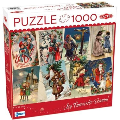 Tactic Vintage Christmas Cards 1000 pcs puzzle Tactic Vintage Christmas Cards 1000 pcs puzzle