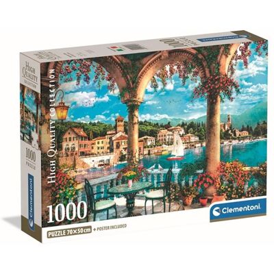 Clementoni 1000 Stück. Balkonblick auf den Comer See - Puzzle Clementoni 1000 Stück. Balkonblick auf den Comer See - Puzzle