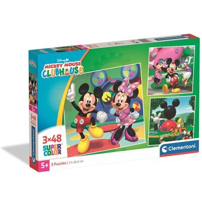 Clementoni Puzzle Mickey Mouse Club House 2026 3x48 pieces 2D Puzzles Clementoni Puzzle Mickey Mouse Club House 2026 3x48 pieces 2D Puzzles