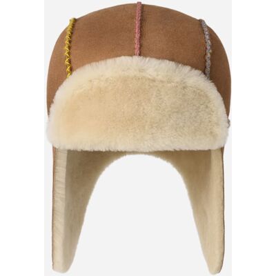 UGG® Trappermütze aus Lammfell für Kinder in Brown, Größe 4/6 YRS, Schaffell UGG® Trappermütze aus Lammfell für Kinder in Brown, Größe 4/6 YRS, Schaffell