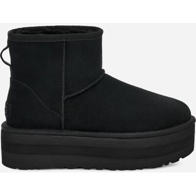 UGG® Classic Mini Plateau-Boot für Damen UGG® EU in Black, Größe 42, Wildleder UGG® Classic Mini Plateau-Boot für Damen UGG® EU in Black, Größe 42, Wildleder