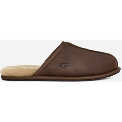 UGG® Scuff Hausschuh für Herren UGG® EU in Brown, Größe 48.5, Leder UGG® Scuff Hausschuh für Herren UGG® EU in Brown, Größe 48.5, Leder