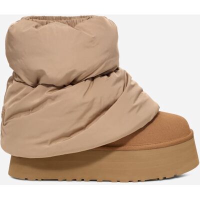 UGG® Classic Mini Dipper Puffer Boot für Damen in Beige, Größe 40, Textil/Wildleder UGG® Classic Mini Dipper Puffer Boot für Damen in Beige, Größe 40, Textil/Wildleder