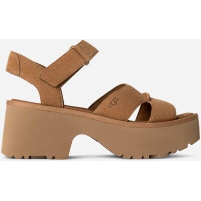 UGG® New Heights mit Knöchelriemen für Damen in Brown, Größe 39, Wildleder UGG® New Heights mit Knöchelriemen für Damen in Brown, Größe 39, Wildleder