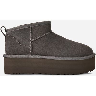 UGG® Classic Ultra Mini Plateaustiefel für Damen in Black, Größe 43, Wildleder UGG® Classic Ultra Mini Plateaustiefel für Damen in Black, Größe 43, Wildleder