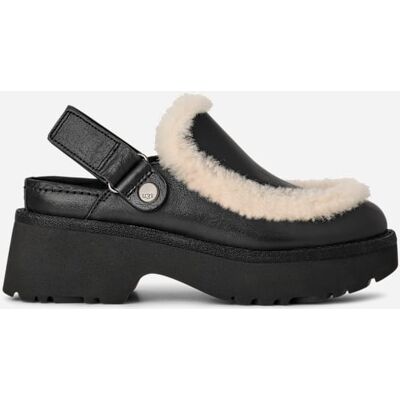 UGG® Esmee Lederclog für Damen in Black, Größe 40 UGG® Esmee Lederclog für Damen in Black, Größe 40