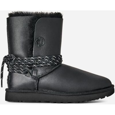 UGG® Classic Bailey Tie Boot aus Leder für Damen in Black, Größe 39, Schaffell UGG® Classic Bailey Tie Boot aus Leder für Damen in Black, Größe 39, Schaffell