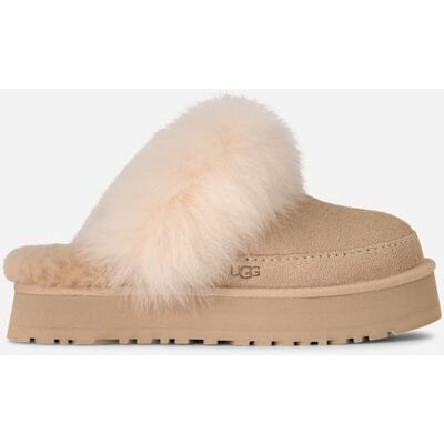 UGG® Disquette Chalet Slipper für Damen in Sandcastle, Größe 37, Wildleder UGG® Disquette Chalet Slipper für Damen in Sandcastle, Größe 37, Wildleder