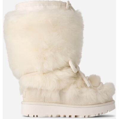 UGG® Classic Tall Chalet Boot für Damen in White, Größe 40, Schaffell UGG® Classic Tall Chalet Boot für Damen in White, Größe 40, Schaffell