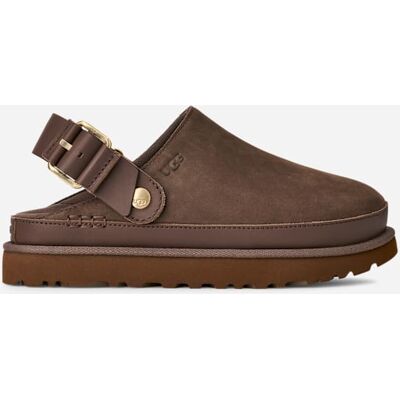 UGG® Goldenstar Villa Clog für Damen in Molasses, Größe 40.5, Nubukleder UGG® Goldenstar Villa Clog für Damen in Molasses, Größe 40.5, Nubukleder