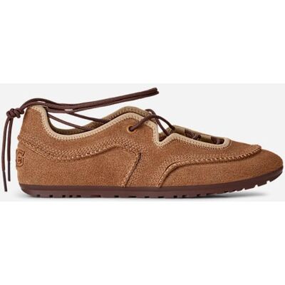 UGG® Quill Ballerina-Sneaker für Damen in Brown, Größe 37, Wildleder UGG® Quill Ballerina-Sneaker für Damen in Brown, Größe 37, Wildleder