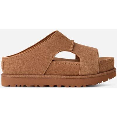 UGG® Goldenstar Hi Cutout Slide für Damen in Brown, Größe 42, Wildleder UGG® Goldenstar Hi Cutout Slide für Damen in Brown, Größe 42, Wildleder