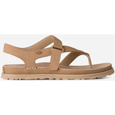 UGG® GoldenGaze Zehentrenner-Sandale für Damen in Brown, Größe 36, Leder UGG® GoldenGaze Zehentrenner-Sandale für Damen in Brown, Größe 36, Leder