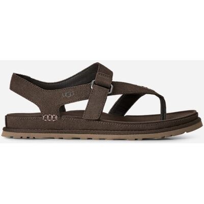 UGG® GoldenGaze Zehentrenner-Sandale für Damen in Dense Smoke, Größe 39, Wildleder UGG® GoldenGaze Zehentrenner-Sandale für Damen in Dense Smoke, Größe 39, Wildleder