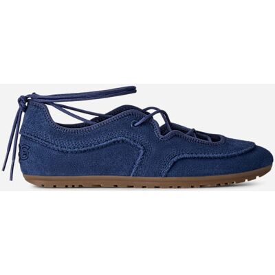 UGG® Quill Ballerina-Sneaker für Damen in High-Voltage Blue, Größe 38.5, Wildleder UGG® Quill Ballerina-Sneaker für Damen in High-Voltage Blue, Größe 38.5, Wildleder