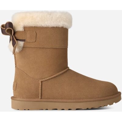 UGG® Short Bailey DuaBow Boot für Damen in Brown, Größe 41 UGG® Short Bailey DuaBow Boot für Damen in Brown, Größe 41