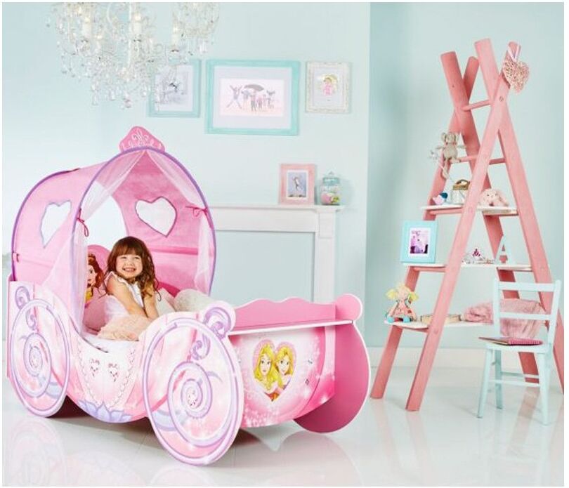 Kasa-store Disney princess kinderwagenbett mit beleuchtetem baldachin