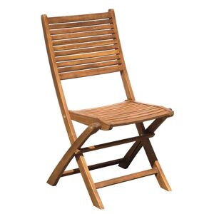 Kasa-store Set mit 2 pietrasanta-klappstühlen aus akazienholz, erhältlich mit oder ohne