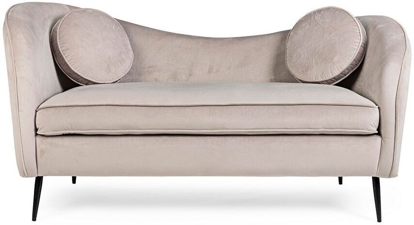 Candis zweisitzer-sofa von bizzotto, bezogen mit polyester mit samteffekt