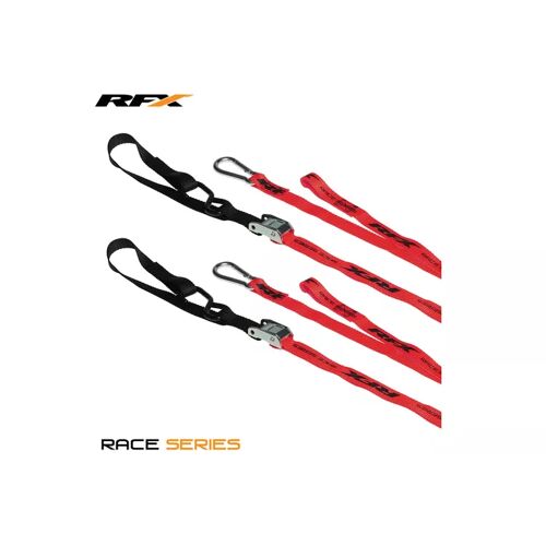 Spanngurte RFX Race Series 1,0 rot / schwarz mit Schlaufe und Karabinerhaken