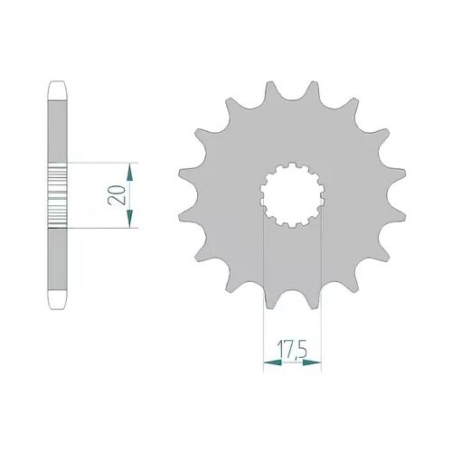 Ritzel Afam selbstreinigend 428 / 14 Zähne YZ 85