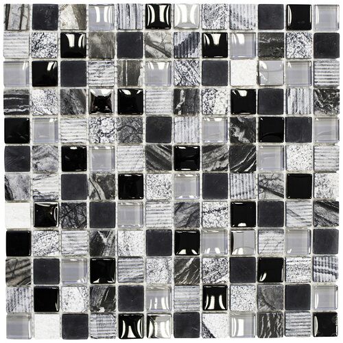 HuH Mosaik Mosaikfliese »HQ«, BxL: 30 x 30 cm, Wandbelag - grau - grau
