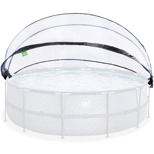 EXIT Toys Poolüberdachung, transparent, transparent, rund, geeignet für Pools - transparent