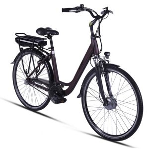 LLOBE E-Bike City »Metropolitan Joy 2.0«, 28", Unisex, Akkuspannung: 36 V, 7-Gang - rot   schwarz - rot   schwarz