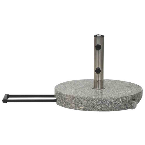 SIENA GARDEN Schirmständer, Edelstahl/Granit, Rohrdurchmesser: 25 - 48 mm - grau - grau