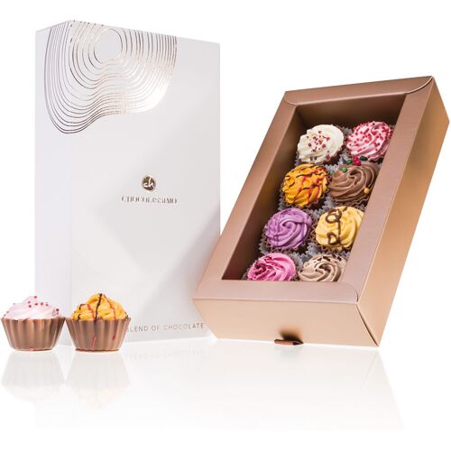 Chocolissimo Cupcakes 8 - Gold - Pralinen - Cupcake-Pralinen