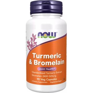 Now Foods Kurkuma extrakt + bromelain 300 mg/150 mg - 90 veg caps