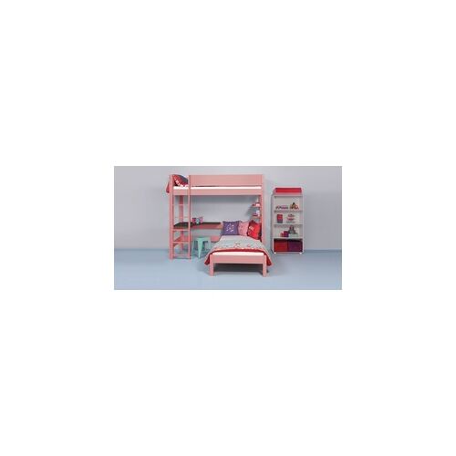 Betten.de Eck-Etagenbett in rot 120x200 cm - Kids Town Color