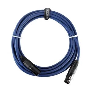 Pronomic Stage DMX3-5 DMX-Kabel 5m blau mit Goldkontakten