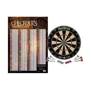 Stagecaptain DBS-1715 BullsEye Pro Dartscheibe Poster Set