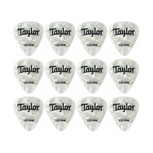 Taylor Celluloid 12er Pack Wht Pearl 1,21mm