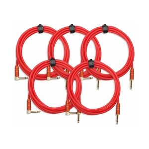 Pronomic Trendline INST-3R Instrumentenkabel 3m rot 5x Set