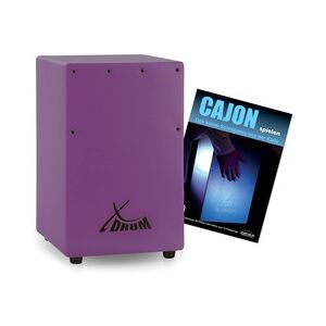 XDrum KC-37VT Kinder-Cajon Violett Set mit Schule