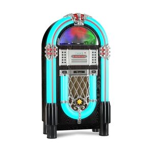 Beatfoxx GoldenAge 40er/50er Jahre Jukebox mit LP, CD, USB, MP3 Player, Radio und Bluetooth