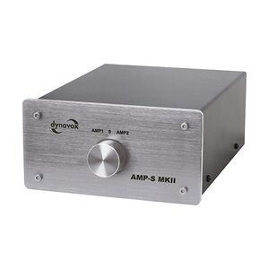 Dynavox AMP-S MKII Verstärker/Boxen-Umschalter silber