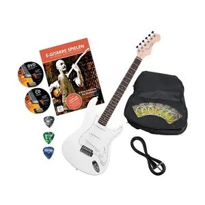 Rocktile Sphere Classic E-Gitarre White + Zubehör-Set