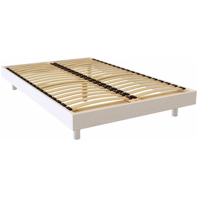ABC MEUBLES Lattenrost 120x190 cm Kit France aus Massivholz - Weiß ABC MEUBLES Lattenrost 120x190 cm Kit France aus Massivholz - Weiß